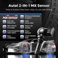 thumbnail image 2 of Autel MaxiTPMS MX Sensor 4pcs Rubber Stem TPMS Sensor 315MHz/433MHz Universal Tire Replacement Sensor, 2 of 9