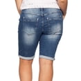 thumbnail image 2 of Ellos Women's Button-Front Denim Shorts Shorts, 2 of 3