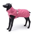 thumbnail image 2 of Dog Jacket, Winter Outdoor Dog Clothes with Adjustable Neck Portion and Waterproof Warm Polyester Filling Fabric, Thickened Pet Clothes for Dogs, 2XL Size, Pink, 2 of 7