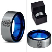Tungsten Chunky Gray Rings Gamer Handmade Womens Jewelry Galentines Tungsten Wedding Band
