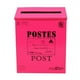 thumbnail image 3 of Buzón de correos retro europeo para exteriores, montado en la pared, buzón de correos Rosa roja, 3 of 6