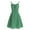 Green, variant on Women Ditsy Floral Tie Ruffle Front Spaghetti Straps Dresses Green S