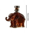 thumbnail image 3 of 2025 Elephant Design Bottle Collection - Unique Animal Glass Set for Men's Home Bar Decor and Special Occasions - White, 3 of 6