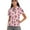 Hummingbird Rose and Heart, variant on COEQINE Women Short Sleeve Golf Shirts Moisture Wicking 1/4 Zip Golf Tops Corgi Heart Shaped Balloon and Paw Print Pattern Workout Polo Shirts Quick Dry Fit Sportswear for Valentine's Day, XS