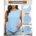 thumbnail image 4 of Oryer Plus Size Tank Tops for Women, Round Neck Sleeveless Casual Womens Blouse Trendy Tunic Summer Shirts for Women 1X-5X, 4 of 7