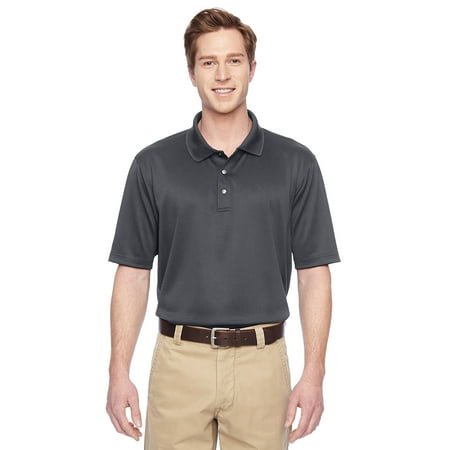 Harriton Men's Advantage IL Snap Placket Performance Polo