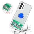 thumbnail image 4 of Funda para Samsung Galaxy A13 4G con Brillo Líquido Flotante, Purpurina, Parachoques y Anillo Giratorio Soporte, 4 of 5