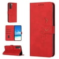 thumbnail image 1 of For Samsung S21 Plus Case, Allytech Wallet Case Magnetic Folio Embossed Full Protection PU Leather Kickstand Credit Card Holder Slots Wrist Strap Flip Cover for Samsung Galaxy S21 Plus, Red, 1 of 11