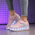 thumbnail image 5 of Cyiecw Roller Shoes Girls Boys Sneakers with Wheels Roller Skate Shoes USB Charging with LED Light Up Footwear Skates for Beginner Trainers Kids Lightweight Breatheable Shoe, 5 of 5