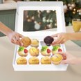 thumbnail image 2 of Spec101 Cupcake Containers 12pk White - Dozen Bulk Cupcake Box with Inserts, 2 of 2