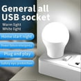 thumbnail image 3 of Luz de noche, 6 bombillas LED USB, lámpara LED portátil de 3 W, 5 V, luz de lectura, lámpara de emergencia de ahorro de energía, luz de camping para exteriores, luz de lectura para interiores, blanc, 3 of 5