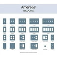 thumbnail image 3 of Amerelle 77TDBN Moderne Wallplate 1 Toggle / 1 Duplex Cast Metal Brushed Nickel 1-Pack, 3 of 7