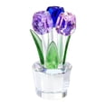 thumbnail image 2 of Figura de rosa para decoración del hogar, ramos de flores, adorno para festivales, hogar, mujeres, hecho a mano Púrpura Rosa Azul, 2 of 9