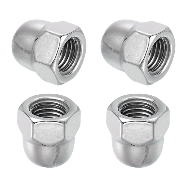 4 Pcs M16x2mm Tuercas de tapa de bellota, tuercas de cabeza de cúpula hexagonal de acero inoxidable 304