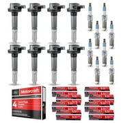 Set of 8 ISA Ignition Coils and 8 Motorcraft Spark Plugs V8 5.0 For Ford F-150 Mustang 5.0L 2011 2012 2013 2014 2015 2016 Replacement for C1802 UF622 DG542 SP548 CYFS-12-F1 91276