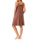 thumbnail image 3 of INSPIRAR CHIC Vestido de Noche Sin Mangas con Tirantes Cruzados Ropa de Dormir Color Rojo Ladrillo, 3 of 6