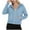 Womens Clothing Sky Blue, variant on Womens Cropped Hooded Sweatshirts, Zip Up Hoodies for Women Fall Fashion Loose Fit Solid Color Long Sleeve Pullover with Pockets