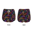 thumbnail image 3 of Susaid Colorful Pumpkin Faces Print Women's High Waisted Running Shorts Quick Dry Athletic Gym Track Workout Shorts Zip Pocket-X-Large, 3 of 7