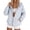 Light Blue #059, variant on Zip Up Rain Jacket Women Lightweight Waterproof Hooded Jacket Casual Windbreaker Outdoor Raincoat, 2XL