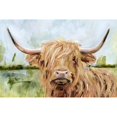 thumbnail image 3 of Borges, Victoria 18x13 Black Modern Framed Museum Art Print Titled - Custom Highland Grazer I, 3 of 5