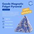 thumbnail image 2 of Speks Geode Pyramid Juego De Construcción De 12 Piezas - Cobalto - Divertido Juguete De Escritorio Para Adultos, 2 of 5