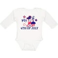 thumbnail image 3 of Inktastic My 1st 4th of July with Stars and Cupcake Boys or Girls Long Sleeve Baby Bodysuit, 3 of 5