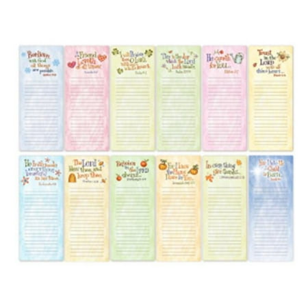 Product Concept Manufacturing 089691 Magnetic Notepad Calligraphy Faith , Pack of 12