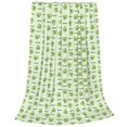thumbnail image 2 of Honeii Green Avocado Print Fleece Blanket - Throw Blanket for Bed, Sofa, Couch, Camping, and Travel , Microplush Ultra Soft Warm Blanket-60"x50", 2 of 7