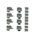thumbnail image 3 of BESTYASH 8 Pcs Roues de Porte de Douche Remplacement Plastique Gris Foncé pour Opération Ultra-Silencieuse, 3 of 6