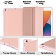 thumbnail image 7 of GEAK 10.2 inch Case for iPad 9th 8th 7th Generation Case Cover with Pencil Holder, Rose Pink, 7 of 7