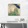 thumbnail image 2 of ARTCANVAS Summer Flower Plants with Blue Water Canvas Art Print by Sakai Hoitsu - Size: 18" x 18" (1.50" Deep), 2 of 9