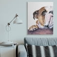 thumbnail image 5 of Stupell Industries Curious English Bulldog Gaze Pet Dog Portrait Canvas Wall Art, 36 x 48, Design by George Dyachenko, 5 of 5