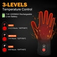 thumbnail image 2 of KEEPWARMING Rechargeable Electric Battery Heated Glove Liners for Men Women, Ski/Cycling/hunting, 2 of 9