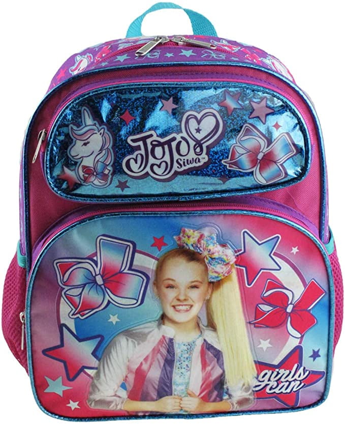 JoJo Siwa Small Girls backpack 12" Shiny for Kids - Walmart.com