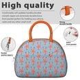 thumbnail image 4 of Insulated Lunch Bag Women, Reusable Red Lobster Blue Pattern Tote Lunch Box, Leakproof Cooler Lunch Bags for Work Office Travel Picnic, 4 of 6
