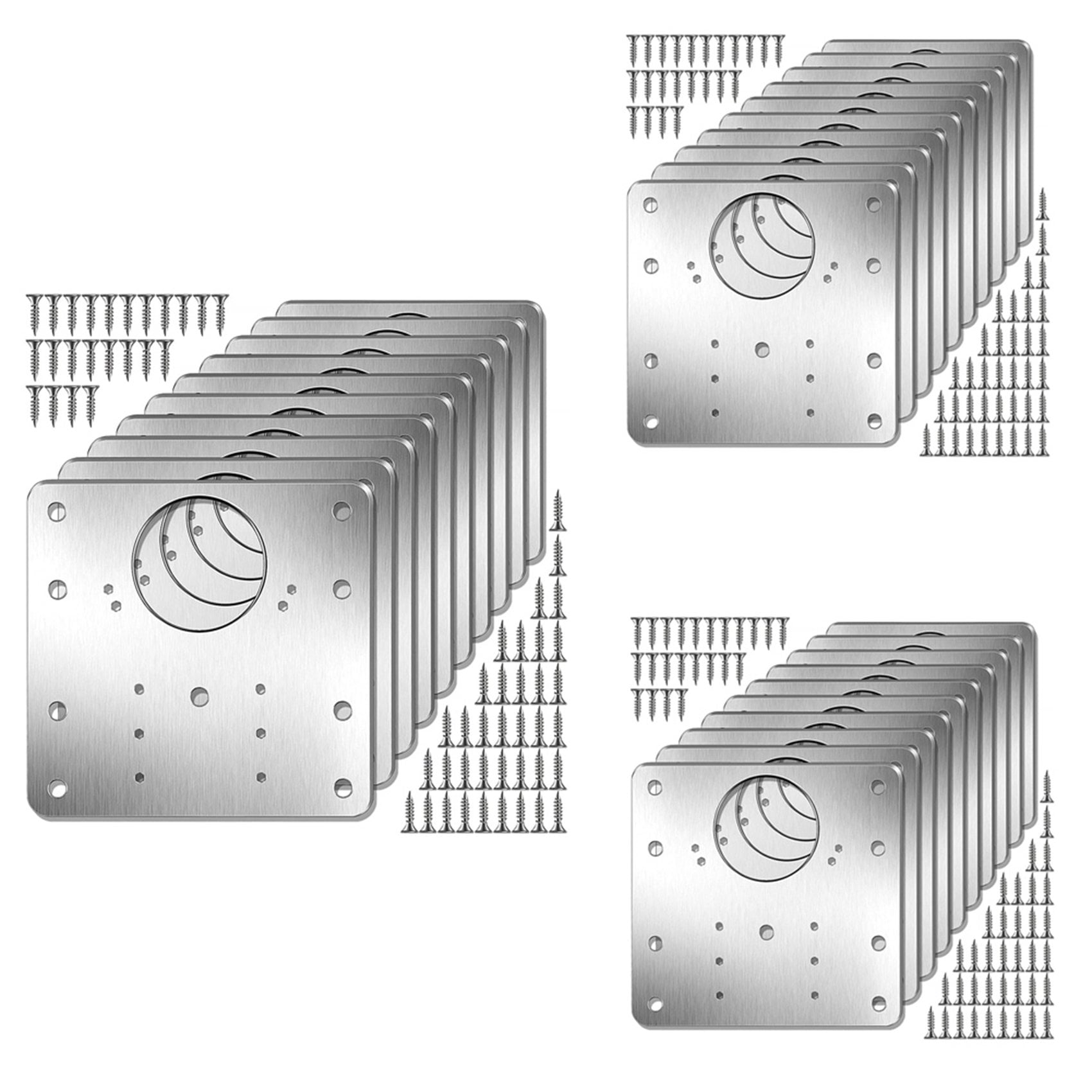 30Pcs Hinge Repair Plate Kit Kitchen Cupboard Door Hinge