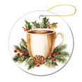 thumbnail image 5 of Christmas Coffee Christmas Ceramic Ornament Hot Fresh Cafe 2024 Ornament Christmas Home Office Tree Decorations Christmas Ornament for Family Sister Friend, 5 of 8