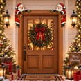 thumbnail image 2 of Clearance! 2PC Christmas Peekaboo Door Frame Decor, Door Corner Decor, Christmas Door Decorations (Santa), 2 of 7