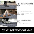 thumbnail image 5 of A1HC Indoor Outdoor Mat, Front and Back Entrance Welcome Mats, Large Front Door Patio Mats 24x36 Inches, Non-Slip Easy Clean Entrance Washable Large Size Doormats, Dark Grey, 5 of 7