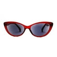 thumbnail image 4 of Red Classic Cat Eye Reading Glasses for Women Presbyopic Glasses Plastic Spring Hinge Readers Sunglasses +2.00, 4 of 5
