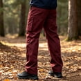 thumbnail image 4 of COSFO Tactical Mens Cargo Pant Waterproof 6 Pockets Hiking Pants Work Relaxed Fit Drawstring Straight Leg Solid Men Pants, 4 of 7