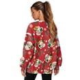 thumbnail image 4 of Yuyamidu Oversized Sweatshirt for Women Women's Fashion Hoodie Sweatshirts Christmas Santa Claus Crewneck Long Sleeve Shirts Soft Comfortable Tees Pullovers with Pockets Xmas Winter Party Clothes, 4 of 7