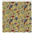 thumbnail image 3 of Ambesonne Colorful Shower Curtain, Hand Drawn Leaf Swirls, 69"Wx75"L, Multicolor, 3 of 3