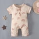 thumbnail image 2 of Body De Bebé Canastilla Onesies Para Niñas Pequeñas Niños Mono De Manga Corta Con Estampado De Letras Mameluco Naranja Odeerbi LM103-5963, 2 of 8