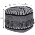 thumbnail image 3 of Beaumont Lane Metropolitan Living Square Pouffe in Gray, 3 of 8