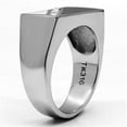 thumbnail image 1 of TK704 - High polished (no plating) Stainless Steel Ring with Top Grade Crystal in Clear, 1 of 1