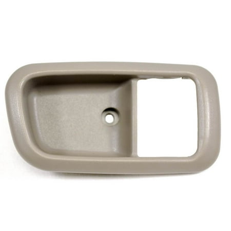 - PT Auto Warehouse TO-2950G-2FR - Inner Interior Inside Door Handle Trim/Bezel, Gray (Charcoal) - Regular/Access Cab, Passenger Side Front