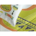 thumbnail image 4 of Ambesonne Fiesta Quilted Bedspread Set 3 Pcs, Mexican Motifs Taco, Queen Size, Multicolor, 4 of 5