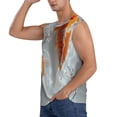thumbnail image 3 of Fotbe Koi Fish Water Men's Camiseta sin Mangas Estampada para Hombres, Playera Casual para Gimnasio, Entrenamiento, Playa-Large, 3 of 7