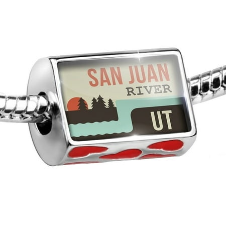 - Bead USA Rivers San Juan River - Utah Charm Fits All European Bracelets